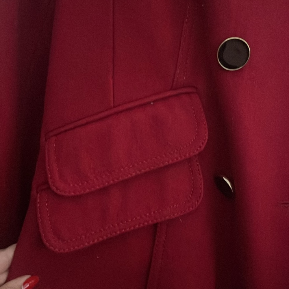 Express Red Double Breasted Wool Coat - image 4